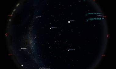 Observatorio Astronómico de la UTN: Mapa del cielo de octubre