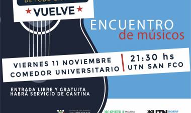 Encuentro de Músicos, este viernes en UTN
