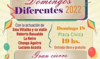 Se viene un gran cierre para el ciclo Domingos Diferentes