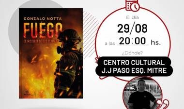 Presentación del libro “FUEGO / El misterio de las llamas” de Gonzalo Notta