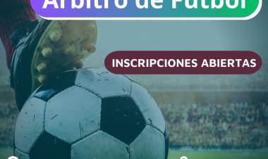 Continúa abierta la inscripción para el curso gratuito de formación de árbitros de fútbol