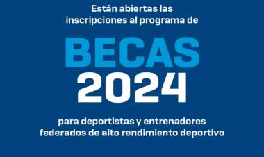 Continúan abiertas las inscripciones para el programa Becas Deportivas 2024