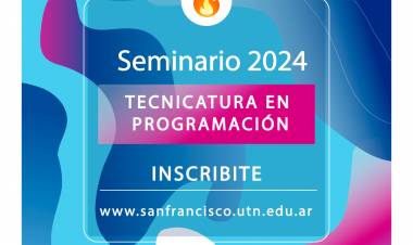 Inscripciones abiertas a la Tecnicatura Universitaria en Programación de la UTN