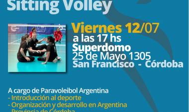Llega a San Francisco la Selección Argentina de Vóley Sentado