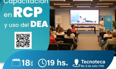 La municipalidad de San Francisco realizará una capacitación abierta en RCP y uso del DEA