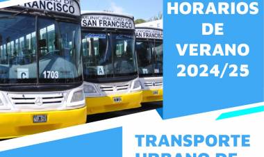 Se establece nuevo horario de verano para el servicio de transporte Urbano de pasajeros