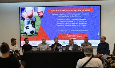 Se presentó el Curso de Entrenador de Fútbol Infantil en San Francisco