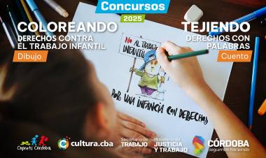 Concientización sobre el trabajo infantil: la Provincia abre convocatorias para concursos de dibujo y cuentos 