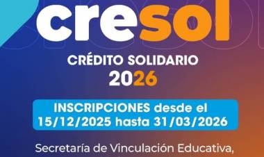 CRESOL 2026: continúan las inscripciones para acceder al beneficio