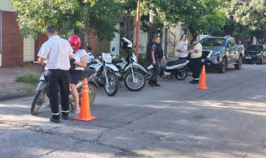 Se secuestraron 11 motos en un operativo de control vehicular