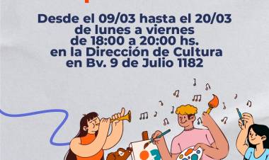 Comienzan las inscripciones para los Elencos y Talleres Municipales 2026