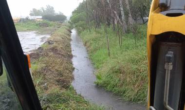 Con 140 mm de lluvia en los últimos días los canales de desagües funcionaron a la perfección