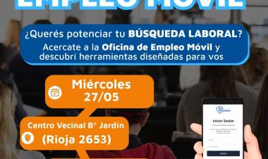 La Oficina de Empleo Móvil llega mañana a Barrio Jardín