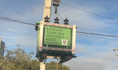 Córdoba presentó el primer biotransformador de aceite vegetal del país