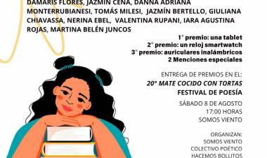 Se anunciaron los ganadores del 3° Concurso Literario para Jóvenes Somos Viento