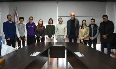 Bernarte recibió a la comitiva italiana que participó del proyecto internacional FRI. SA. LI. World