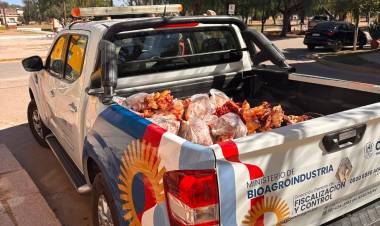 Decomisaron 300 kilos de carne en los departamentos San Justo e Ischilín