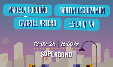 Este domingo llega la cuarta fecha del ciclo "Domingos Diferentes" en el Superdomo