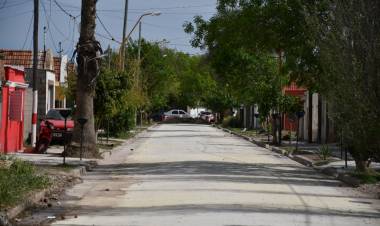 La pavimentación de barrio Parque alcanzó el 98?avance