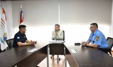 Bernarte recibió al nuevo director de la Departamental San Justo