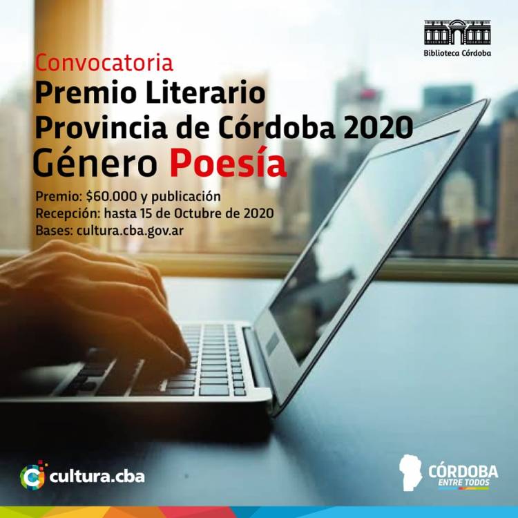 Premio Literario “Provincia de Córdoba” Género poesía 2020