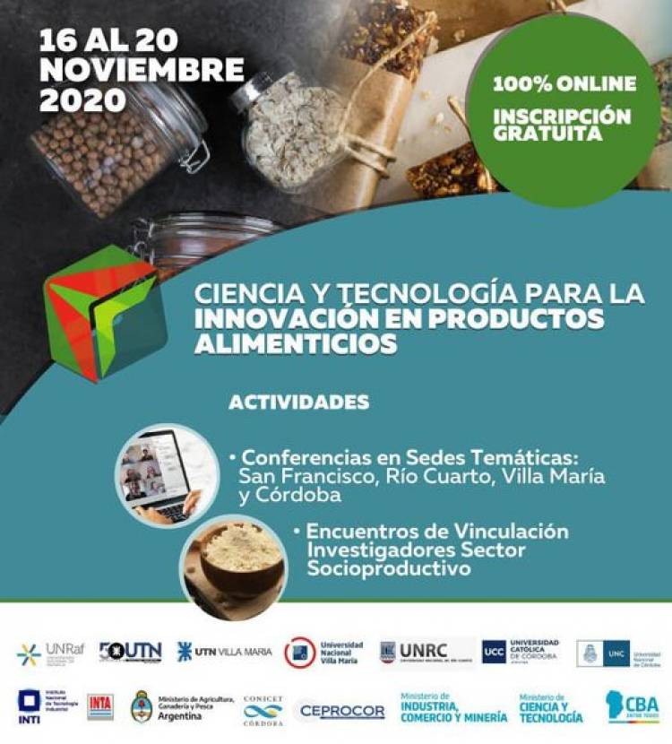 San Francisco fue sede virtual del PreCongreso Internacional de Ciencia y Tecnología de los Alimentos 2020