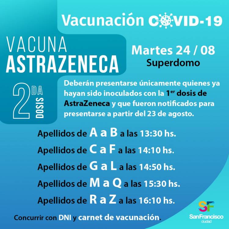 Nuevo operativo de vacunación COVID 19