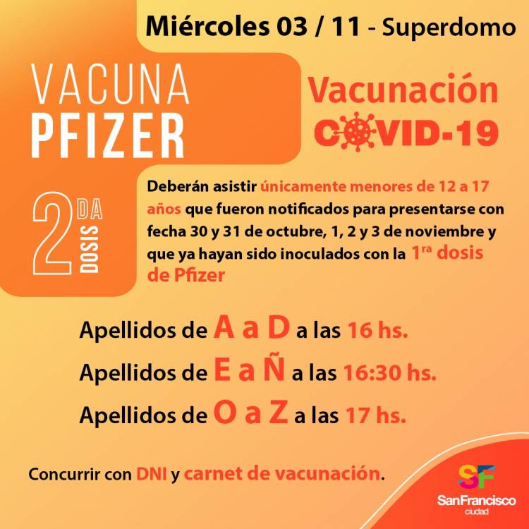 Hoy se llevará adelante un nuevo operativo de vacunación