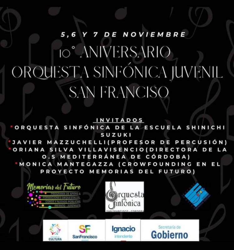 10° aniversario de la Orquesta Sinfónica de la Ciudad: se anunciaron diferentes actividades 