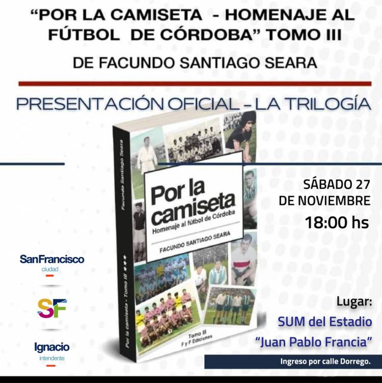 Presentan libro en homenaje al fútbol cordobés