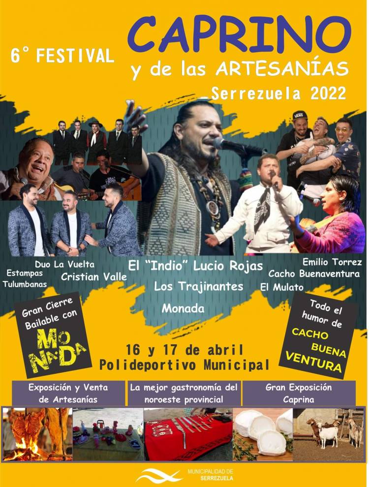 Se viene el 6° Festival Caprino en Serrezuela