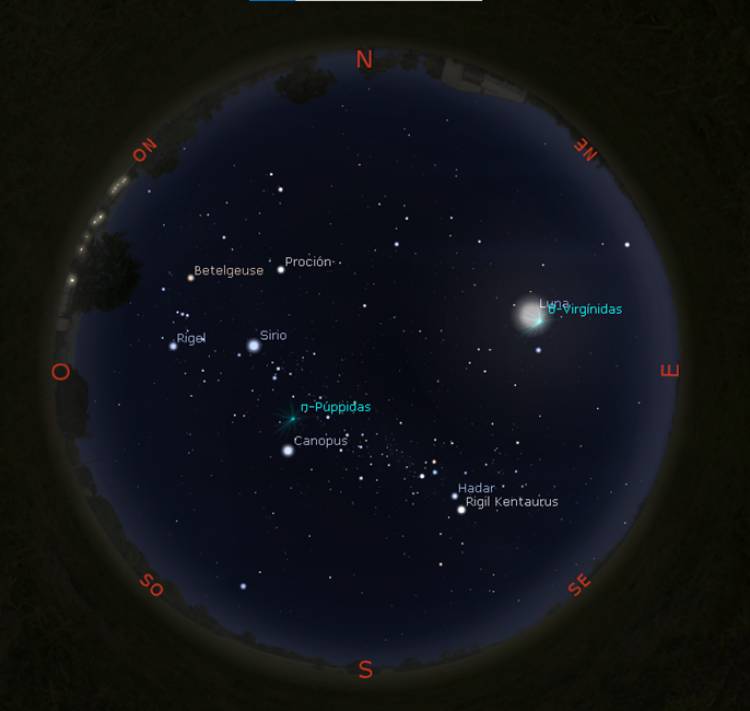 Observatorio Astronómico de la UTN: Guía para observar el mapa del cielo de abril