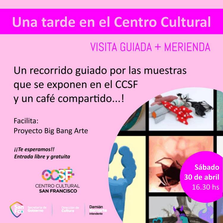 Visita guiada gratuita y merienda en el Centro Cultural San Francisco