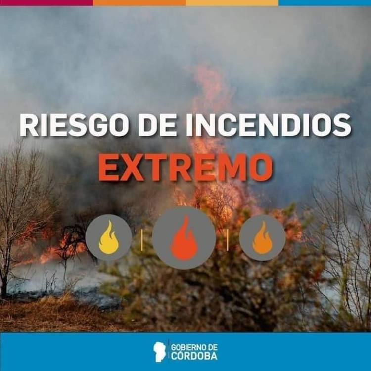 Máxima prevención ante el riesgo de incendio extremo en toda la provincia