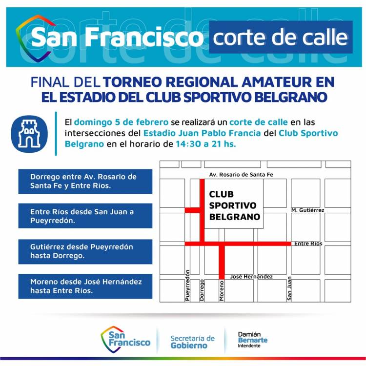 Torneo Regional Federal Amateur: Sportivo Belgrano será sede de una de las finales por el ascenso