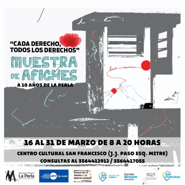 Muestra de afiches “Cada Derecho, todos los Derechos" en el Centro Cultural
