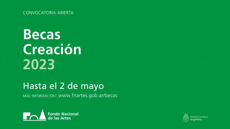 El Fondo Nacional de las Artes lanza las Becas Creación 2023