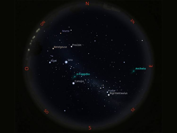 Observatorio Astronómico de la UTN: Mapa del cielo de abril