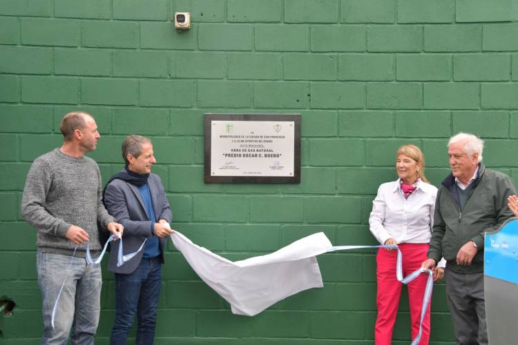 Se inauguró el servicio de gas natural en el club Sportivo Belgrano