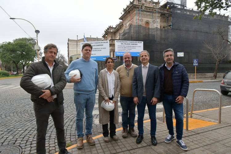 Palacio Tampieri: comenzó la segunda etapa de la restauración