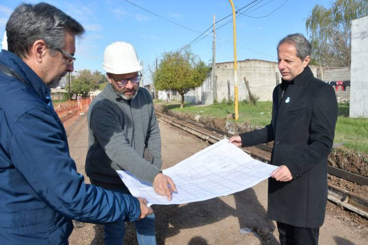 Con el inicio de la obra la totalidad de B° La Milka tendrá cordón cuneta