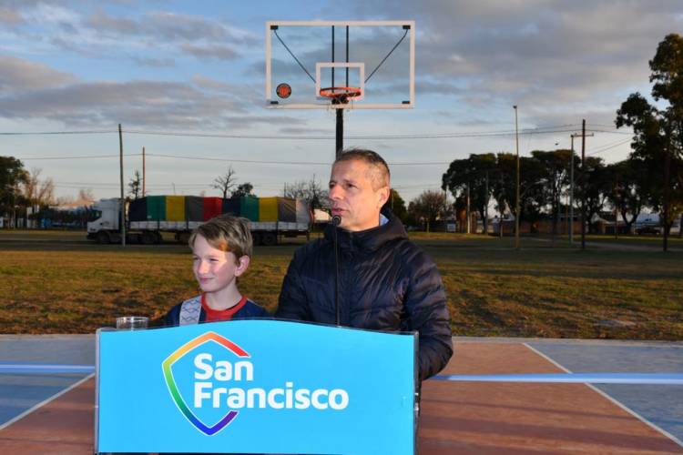 Quedó inaugurada la quinta cancha de básquet 3x3 de la ciudad