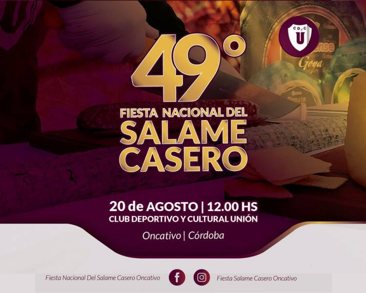 El Club Unión de Oncativo presentó en Córdoba la Fiesta Nacional del Salame