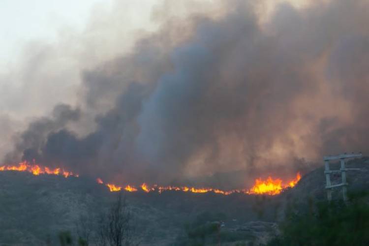 Sigue muy alto el riesgo de incendios en las Sierras de Córdoba