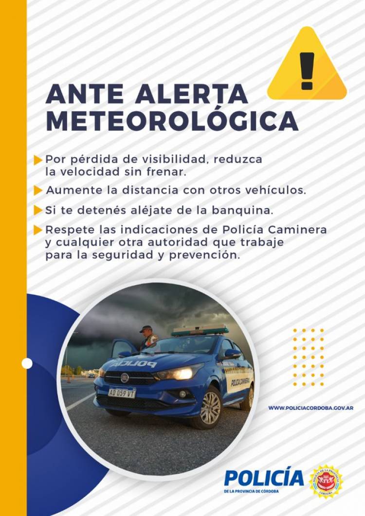 El SMN lanzó un alerta Naranja por tormentas fuertes en Córdoba y el centro del país