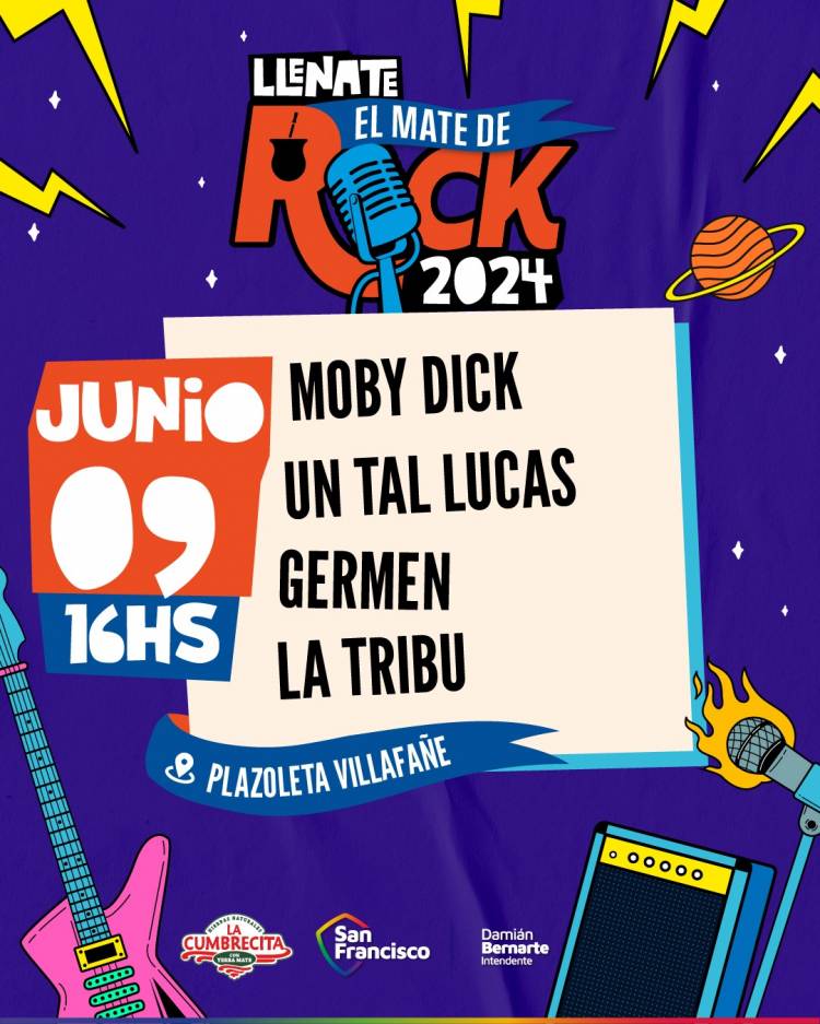 Séptima fecha del “Llenate el mate de rock”