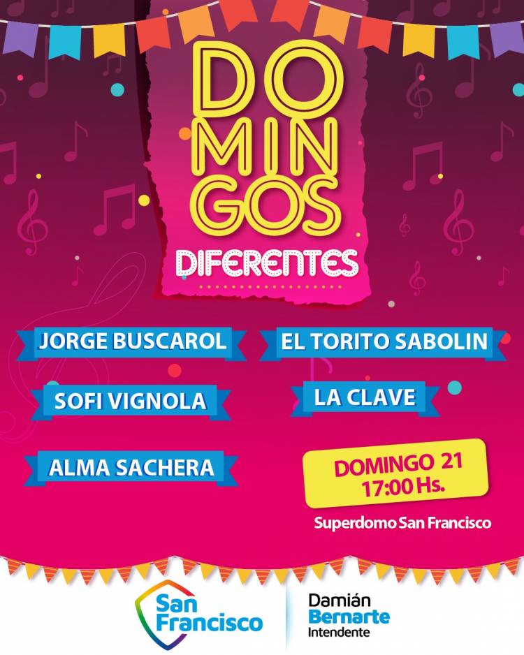 Se viene la cuarta fecha del ciclo “Domingos Diferentes”