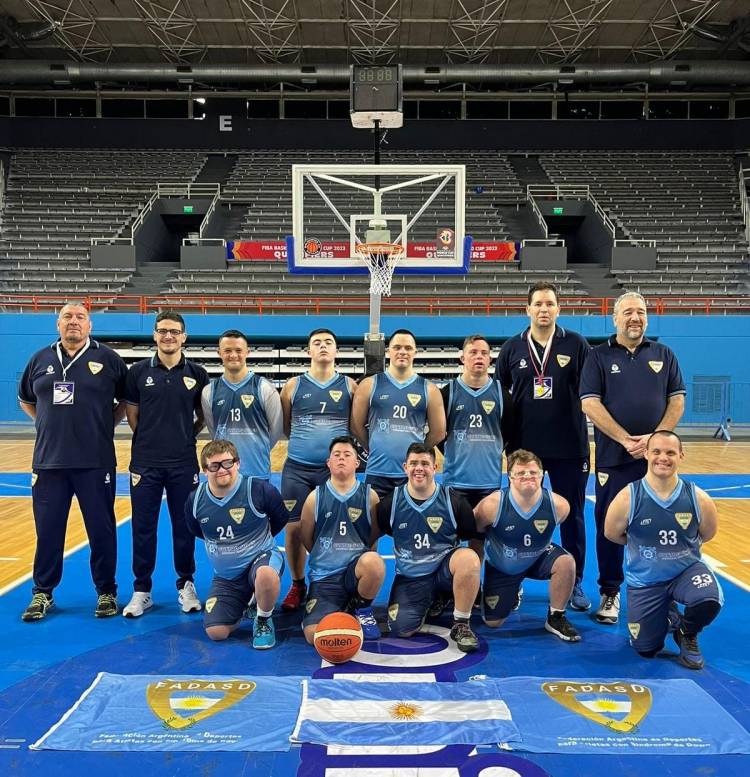 Llega a San Francisco la Selección Argentina de Básquet con síndrome de down