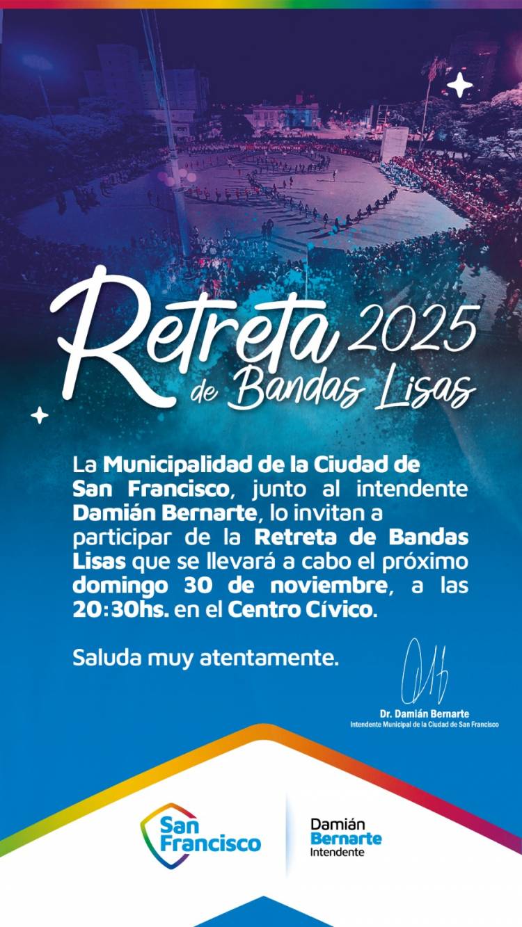 Se viene la tradicional Retreta de las Bandas Lisas