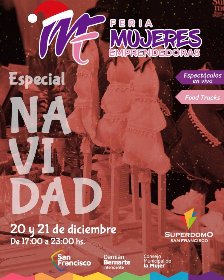 Se viene la Feria de Mujeres Emprendedoras : "Especial Navidad"